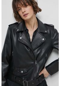 medicine - Medicine ramoneska damska kolor czarny przejściowa. Kolor: czarny. Styl: klasyczny #4