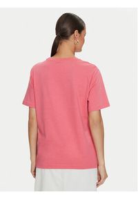Guess T-Shirt Sara V4YI01 K8FQ4 Różowy Regular Fit. Kolor: różowy. Materiał: bawełna