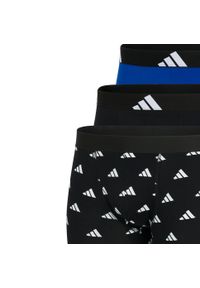 Adidas - Bokserki Active Flex Cotton 3 pak. Kolor: zielony, niebieski, wielokolorowy. Materiał: elastan, bawełna. Sport: fitness