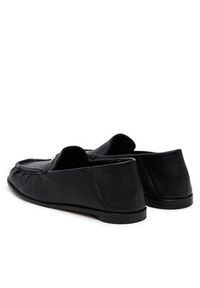 TOMMY HILFIGER - Tommy Hilfiger Półbuty Soft Leather Squared Toe Loafer FW0FW08412 Czarny. Kolor: czarny. Materiał: skóra