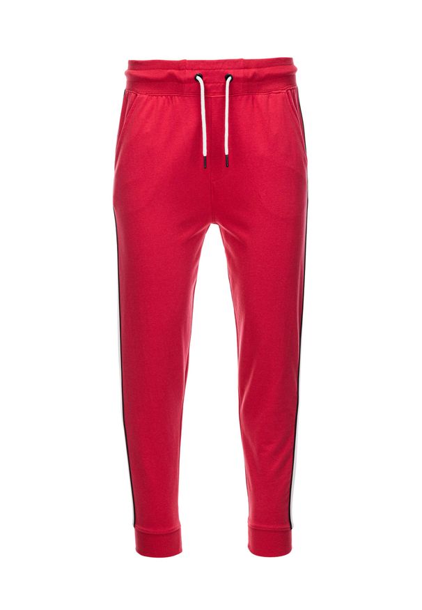 Czerwone spodnie Ombre Clothing