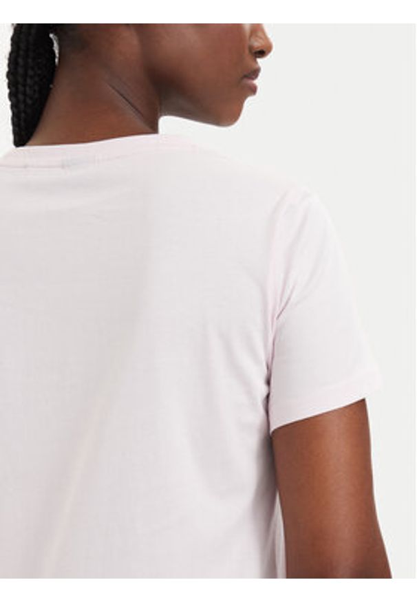 Hugo - HUGO T-Shirt Classic 50513667 Różowy Slim Fit. Kolor: różowy. Materiał: bawełna