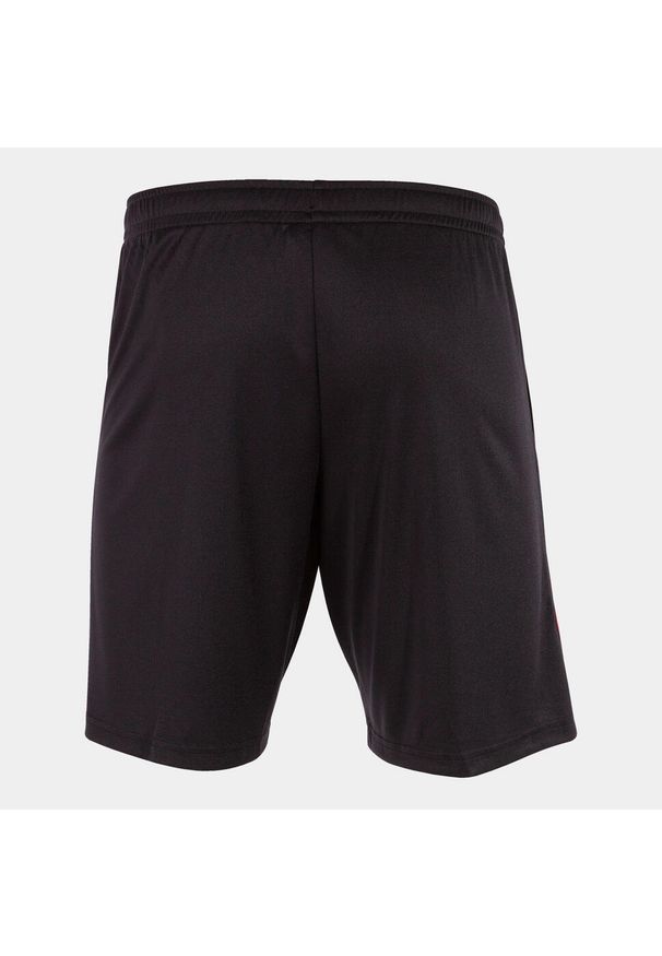 Szorty Joma Championship VII. Kolor: wielokolorowy, czarny, czerwony. Sport: piłka nożna, fitness