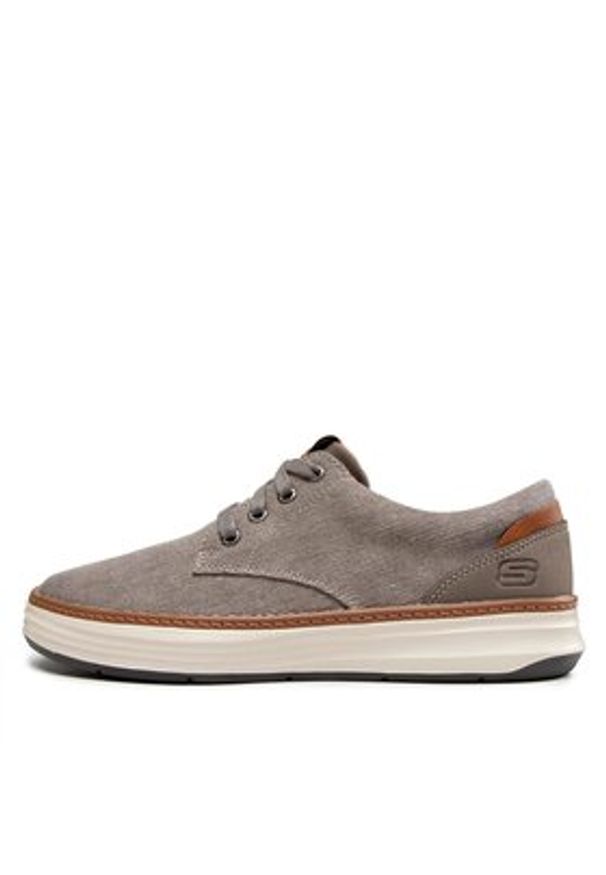 skechers - Skechers Półbuty Ederson 65981/TPE Szary. Kolor: szary. Materiał: materiał