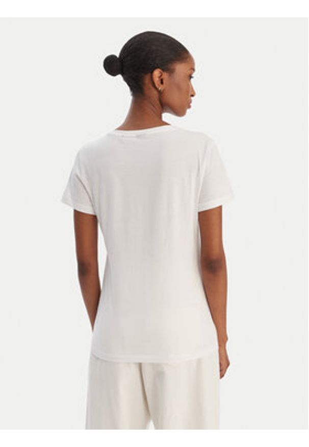 BOSS T-Shirt Elove 50554696 Biały Slim Fit. Kolor: biały. Materiał: bawełna