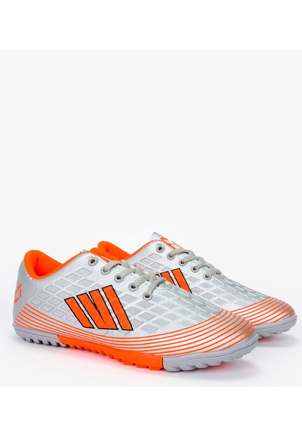 Casu - Szare buty sportowe orliki sznurowane casu 21m1/m/8. Kolor: pomarańczowy, wielokolorowy, szary