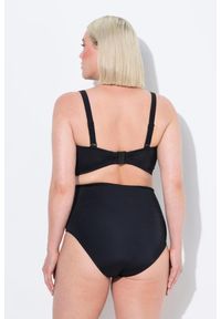ULLA POPKEN - Damskie Bikini wstążki miękkie miseczki regulowane ramiączka wysoki stan. Stan: podwyższony. Kolekcja: plus size. Kolor: czarny. Materiał: poliester, elastan, poliamid, materiał