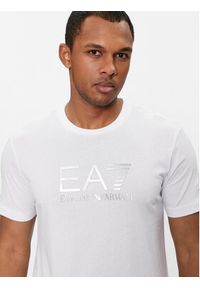 EA7 Emporio Armani T-Shirt 3DPT71 PJM9Z 1100 Biały Regular Fit. Kolor: biały. Materiał: bawełna