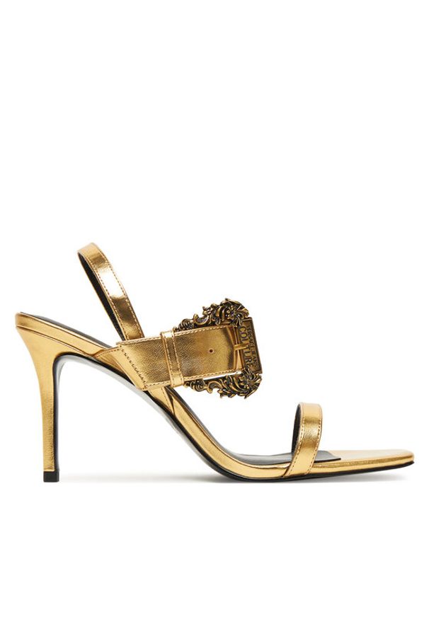 Versace Jeans Couture Sandały 79VA3S71 Złoty. Kolor: złoty. Materiał: skóra