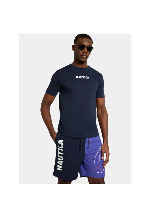 T-shirt męski Nautica Andrei. Kolor: niebieski