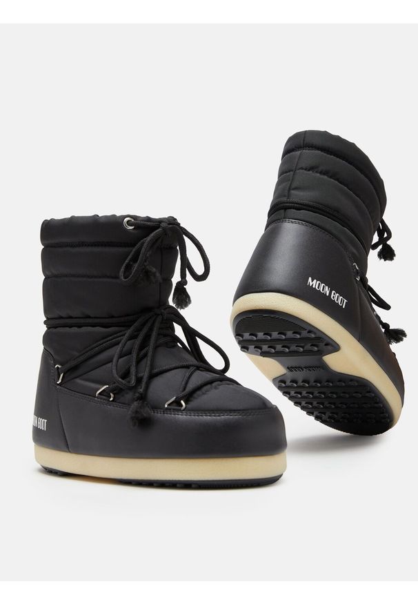 Moon Boot EVX LIGHT NYLON Śniegowce damskie. Kolor: czarny. Materiał: nylon