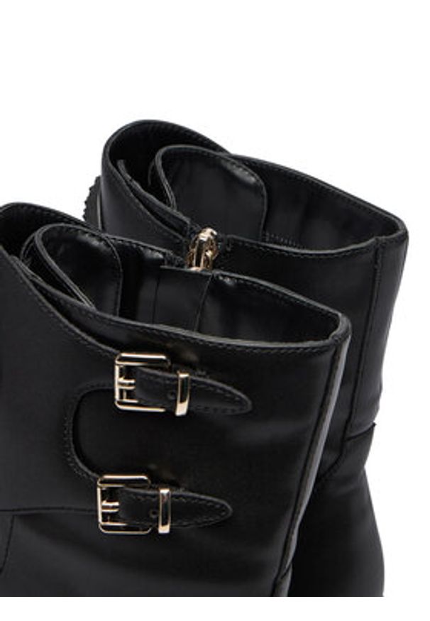 Just Cavalli Trapery 79RA3S92 ZSD48 Czarny. Kolor: czarny. Materiał: skóra