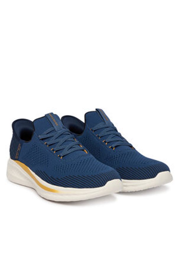 skechers - Skechers Sneakersy Slade 210810/BLU Niebieski. Kolor: niebieski. Materiał: materiał