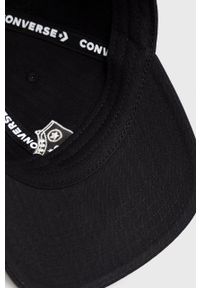 Converse czapka kolor czarny gładka. Kolor: czarny. Wzór: gładki #2