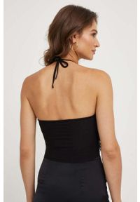 Answear Lab top damski kolor czarny. Kolor: czarny. Długość rękawa: na ramiączkach. Styl: wakacyjny #4