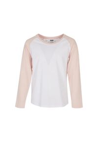Urban Classics - Dziewczęca Kontrastowa Raglanowa Koszulka Z Długim Rękawem. Kolor: różowy, wielokolorowy, biały. Długość rękawa: długi rękaw. Długość: długie #1