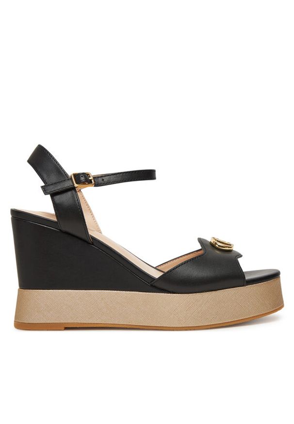 Liu Jo Sandały Karen SA5117 P0102 Czarny. Kolor: czarny. Materiał: skóra