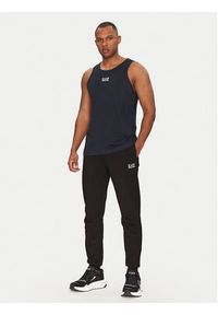 EA7 Emporio Armani Tank top 7M000295 AF10375 UB102 Granatowy Regular Fit. Kolor: niebieski. Materiał: bawełna #4