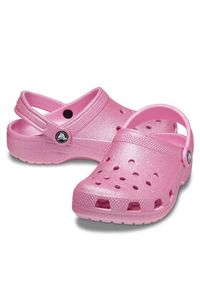 Crocs Klapki Classic Glitter Clog K 206993 Różowy. Kolor: różowy