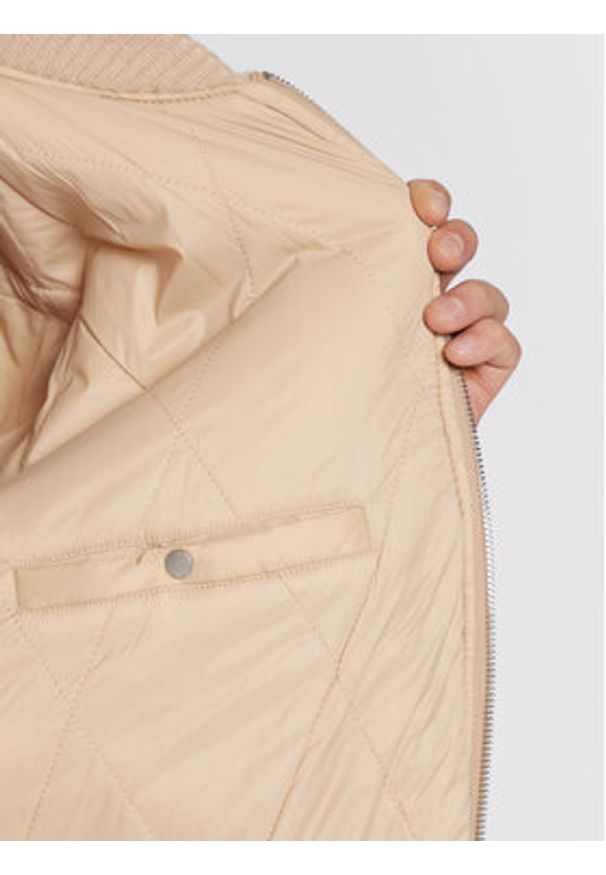 s.Oliver Kurtka bomber 2117853 Beżowy Regular Fit. Kolor: beżowy. Materiał: syntetyk