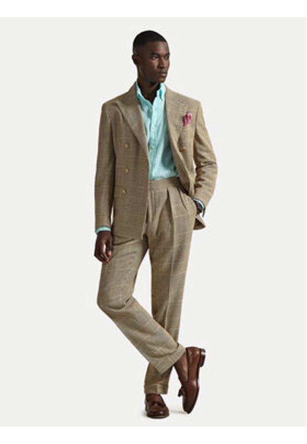 Polo Ralph Lauren Koszula 710968915501 Turkusowy Regular Fit. Typ kołnierza: polo. Kolor: turkusowy. Materiał: len