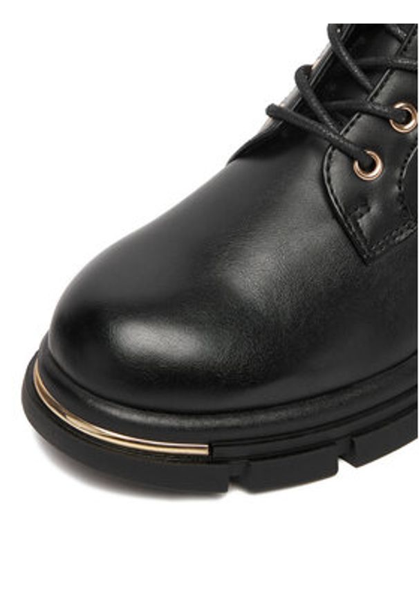 DeeZee Trzewiki 60187-1 Czarny. Kolor: czarny. Materiał: materiał