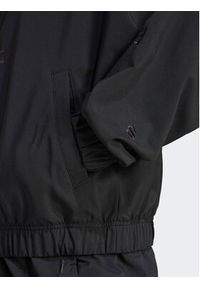 Adidas - adidas Wiatrówka Embroidery IS4321 Czarny Loose Fit. Kolor: czarny. Materiał: syntetyk #5