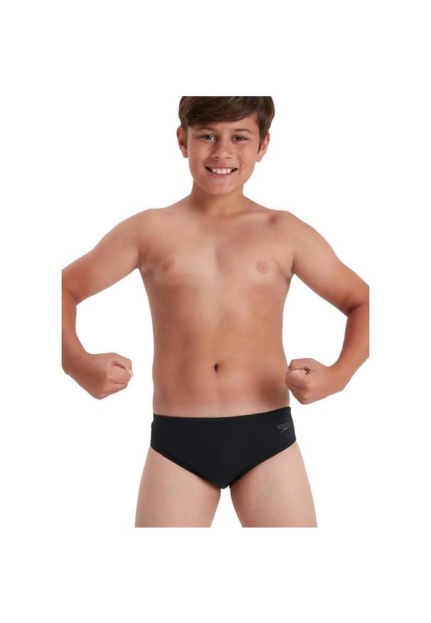 Slipy Speedo Boys Endurance+ – Czarno-Białe – Rozmiar 13-14. Kolor: czarny