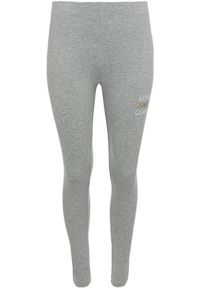 Decathlon - Damskie Legginsy Bemberg Szary Melanż - Oddychające i Elastyczne. Kolor: szary. Materiał: elastan, bawełna. Wzór: melanż