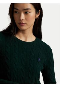 Polo Ralph Lauren Sweter 211971865009 Zielony Slim Fit. Typ kołnierza: polo. Kolor: zielony. Materiał: wełna #4