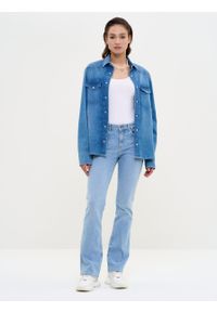 Big-Star - Spodnie jeans damskie Adela Bootcut 286. Kolor: niebieski. Długość: długie. Styl: klasyczny, elegancki #4