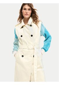 Desigual Trencz Duolo 26SWEW34 Écru Regular Fit. Materiał: syntetyk #7
