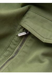 Ombre Clothing - Męskie dzianinowe joggery z kieszeniami cargo – oliwkowe V3 - Rozmiar: XL. Okazja: na co dzień. Kolor: oliwkowy. Materiał: dzianina. Wzór: aplikacja. Styl: casual #5