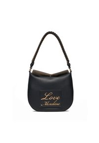 Love Moschino - LOVE MOSCHINO Torebka JC4120PP1ILM0000 Czarny. Kolor: czarny. Materiał: skórzane