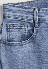 Renee - Niebieskie Jeansy Szerokie z Wytarciami High Waist Calale. Stan: podwyższony. Kolor: niebieski #5