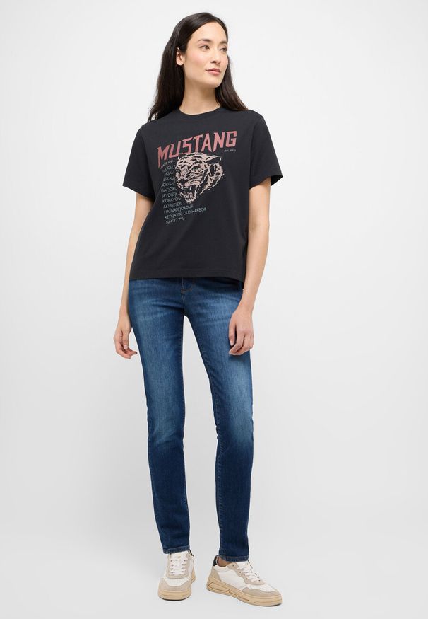 Mustang - MUSTANG SHELBY SLIM DAMSKIE SPODNIE JEANSOWE JEANSY DŻINSY DENIM BLUE 1015563 5000 802
