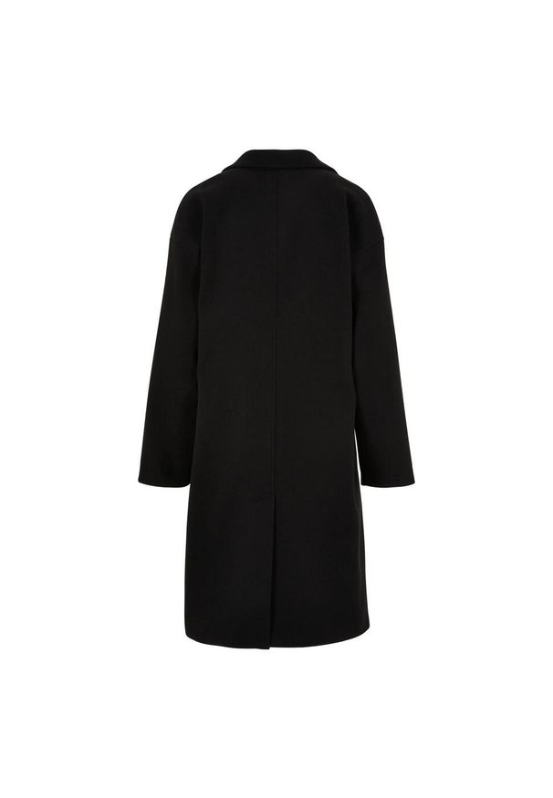Urban Classics - Długi Płaszcz Oversize Dla Kobiet. Kolor: czarny. Długość: długie. Sport: turystyka piesza