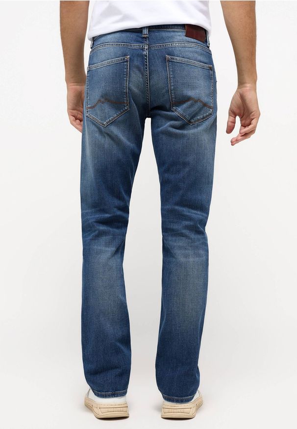 Męskie Spodnie jeansowe Mustang Style Washington Straight Denim Blue 1016618 5000 313