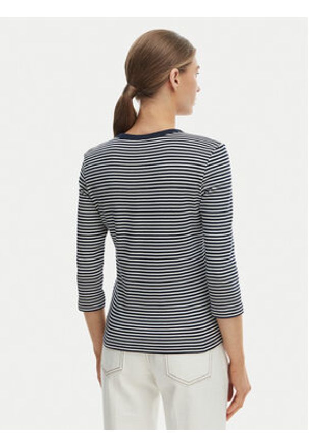 TOMMY HILFIGER - Tommy Hilfiger Bluzka WW0WW49629 Niebieski Slim Fit. Kolor: niebieski. Materiał: bawełna