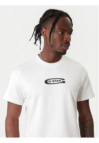 G-Star RAW - G-Star Raw T-Shirt Old Skool D25967-C812 110 Biały Regular Fit. Kolor: biały. Materiał: bawełna #4