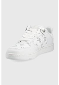 Guess sneakersy BALLINN kolor biały. Nosek buta: okrągły. Zapięcie: sznurówki. Kolor: biały. Materiał: guma #5