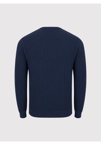 Pako Lorente - PAKO LORENTE – Męski sweter w kolorze granatowym. Kolor: niebieski, czerwony. Materiał: bawełna. Sezon: jesień