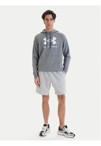Under Armour Bluza Ua Rival Fleece Logo 1379758 Szary Loose Fit. Kolor: szary. Materiał: bawełna #2