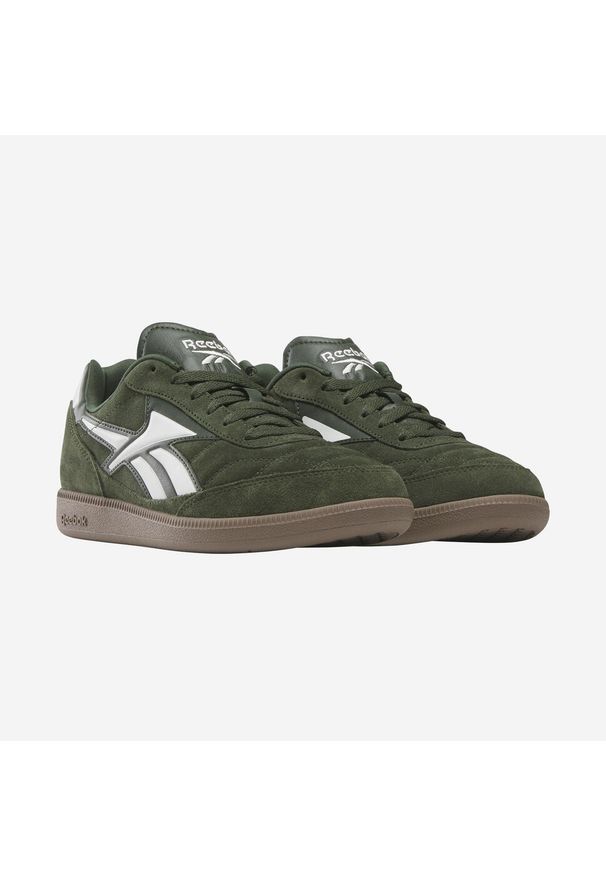 Sneakersy męskie Reebok Finale zamsz. Kolor: zielony. Materiał: zamsz