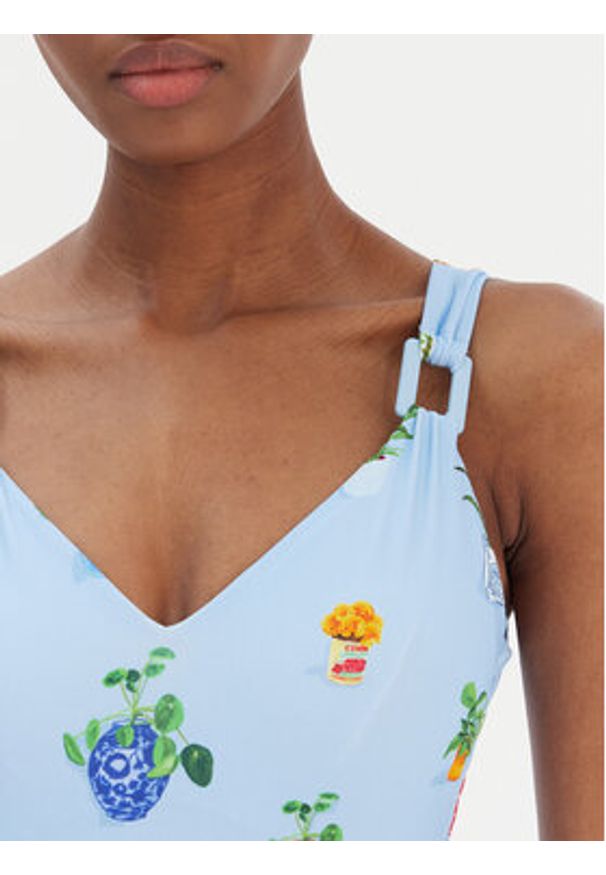 Seafolly Strój kąpielowy Playa Bonita 11098DD287 Błękitny. Kolor: niebieski. Materiał: syntetyk