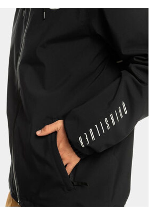 Quiksilver Kurtka outdoor High In Th Hood EQYTJ03436 Czarny Regular Fit. Kolor: czarny. Materiał: syntetyk. Sport: outdoor