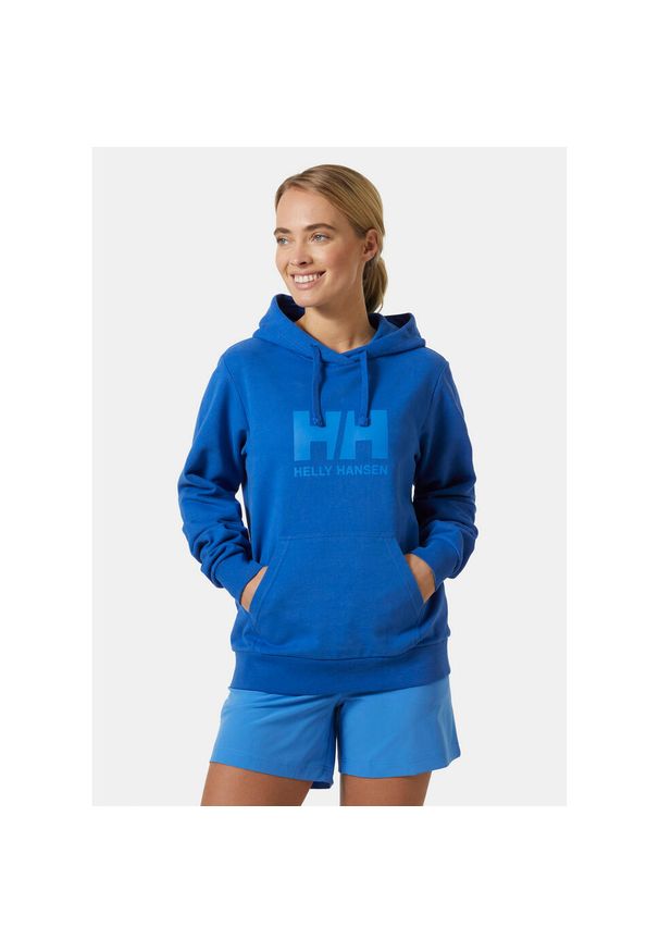 Damska bluza z kapturem z logo Helly Hansen 2.0. Typ kołnierza: kaptur. Kolor: niebieski