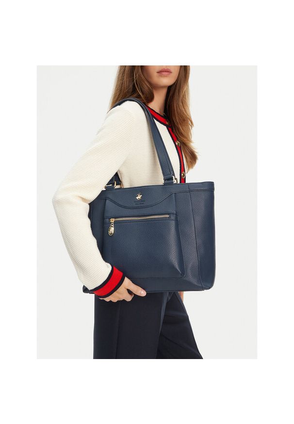 Torebka Beverly Hills Polo Club. Kolor: niebieski