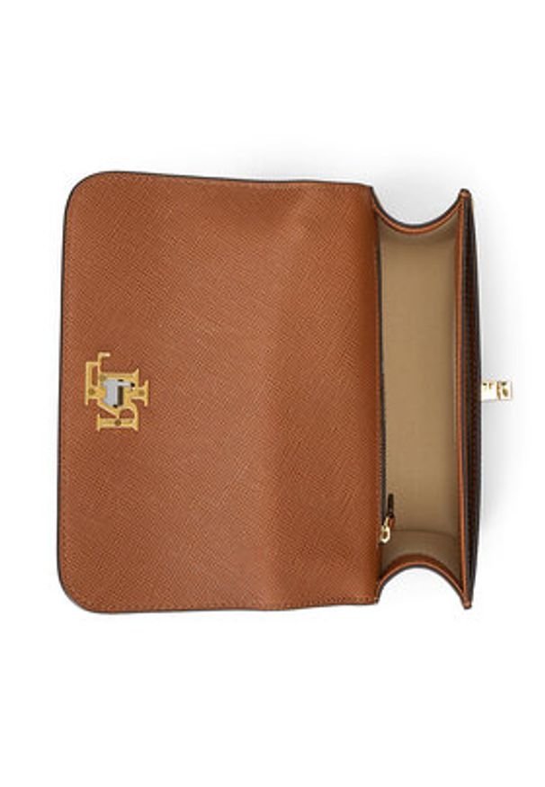 Lauren Ralph Lauren - LAUREN RALPH LAUREN Torebka 431974272001 Brązowy. Kolor: brązowy. Materiał: skórzane