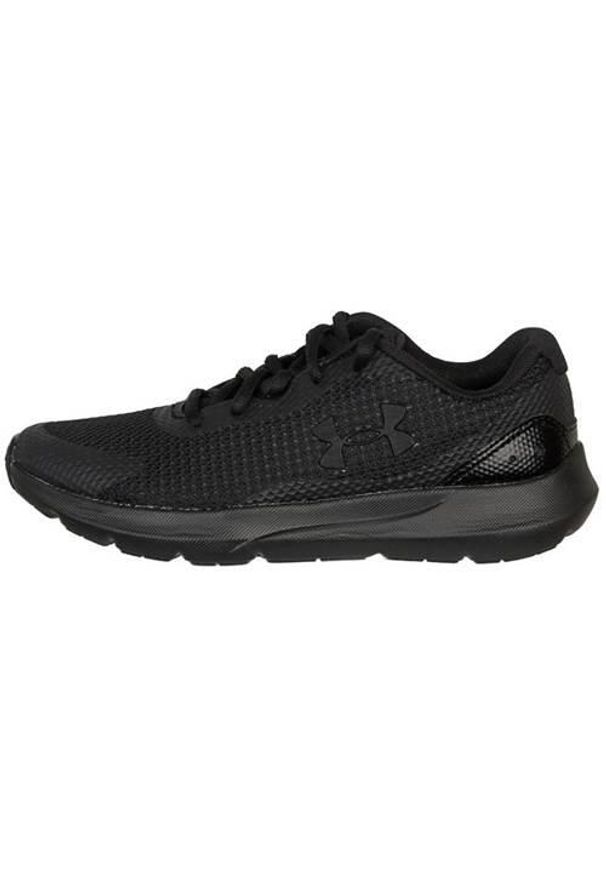 Buty do chodzenia dla dzieci Under Armour Bgs Surge 3 JR. Zapięcie: sznurówki. Kolor: czarny. Materiał: guma, materiał, syntetyk. Szerokość cholewki: normalna. Sport: turystyka piesza
